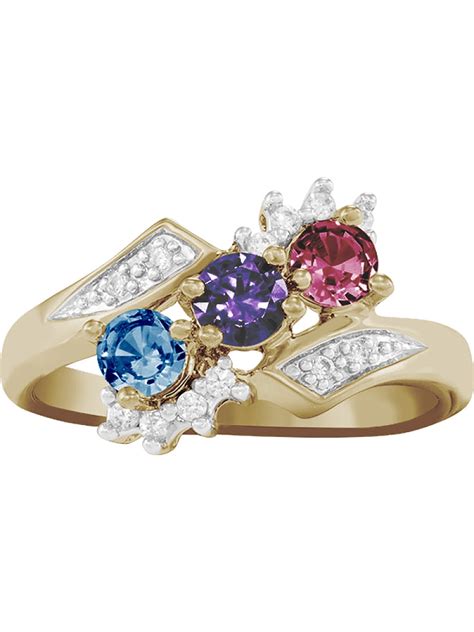 Personalized Desire Mother S Birthstone Ring Available In Kt Gold