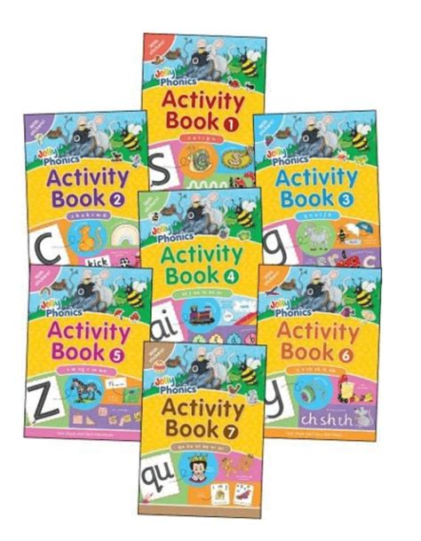 Jolly Phonics Activity Books 1 7 In Precursive Letters British