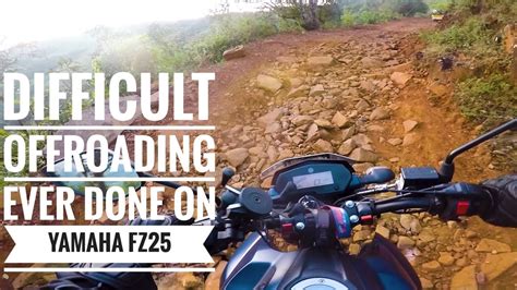 Most Difficult Offroad I Have Ever Done Yamaha Fz25 Youtube