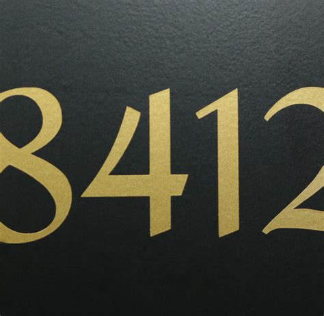Redressed Traditional Style Custom Mailbox Numbers