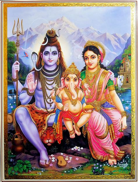 Lord Shiva Parvati And Ganesha Photos Carrotapp