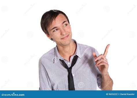 Look Over There Stock Photo Image Of Human Shirt Gesture 9655222