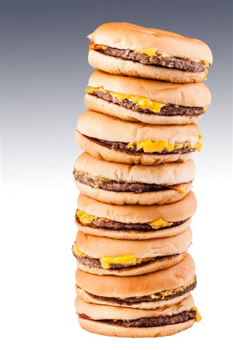 Tall Burgers Stock Image Image Of Large Cheeseburger 39571621