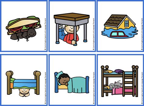 Prepositions Overabove And Underbelow Picture Cards Carrie
