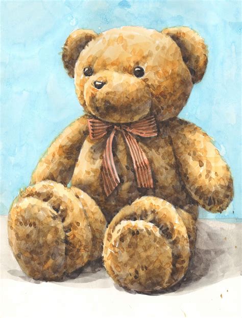 Namil Art Watercolor Step By Step Teddy Bear Basic Still Life