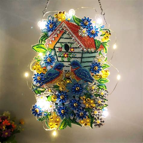 Diy Diamond Painting Hanging Wreath Kit Home Door Decor