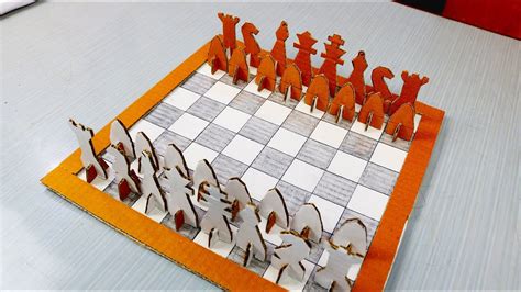 How To Make Chess Out Of Cardboard Youtube