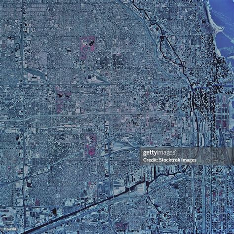 Chicago Illinois Satellite Image High Res Stock Photo Getty Images