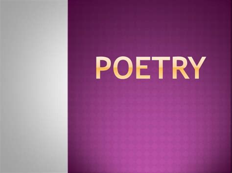 Ppt Poetry Powerpoint Presentation Free Download Id1963894