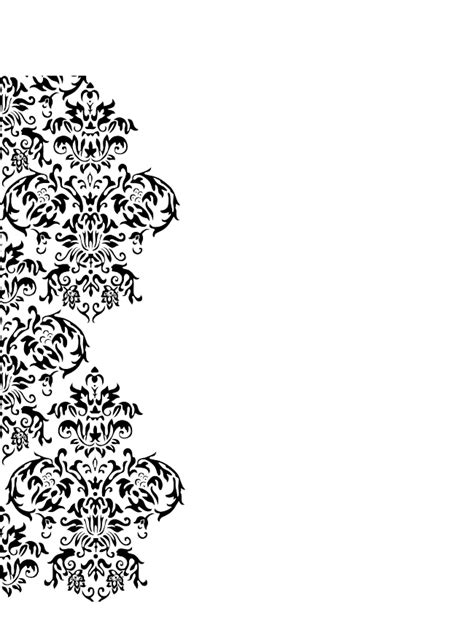 Black And White Damask Border Clip Art 20 Free Cliparts Download