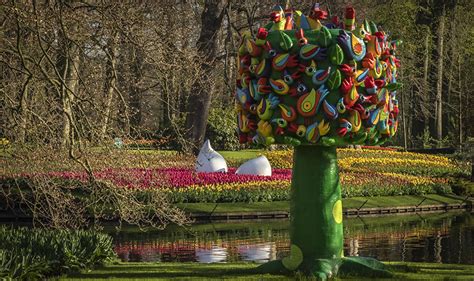 Fonds Decran Pays Bas Parc Printemps Étang Tulipes Keukenhof Design