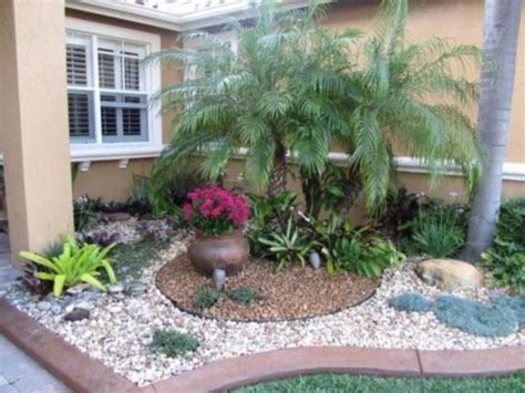 30gorgeous Palm Trees In The Front Yard Rock Garden Landscaping