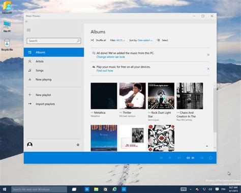Windows 10 Microsoft Publie De Nouvelles Apps Musique Et Vidéo