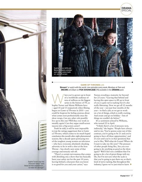 Sophie Turner And Maisie Williams In The Hollywood Reporter April 2019