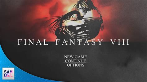 Final Fantasy Viii Remake Opening Start Menu And Load Screen Youtube