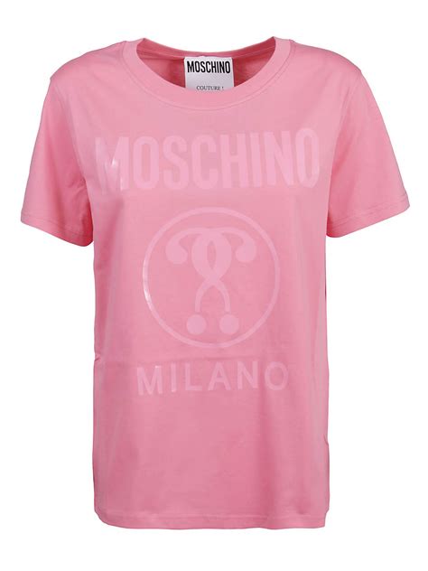 T Shirts Moschino Double Question Mark T Shirt 071505401207