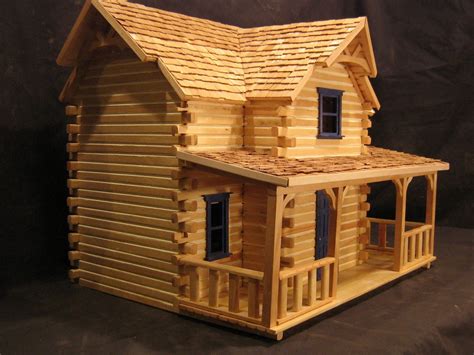 Manchester Woodworks Doll House Plans Cabin Dollhouse Popsicle