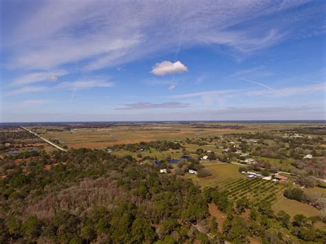 Aerial Photograph West Coast Of Florida Rural Areas Usa