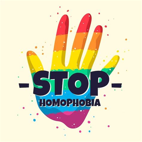 premium vector stop homophobia illustration