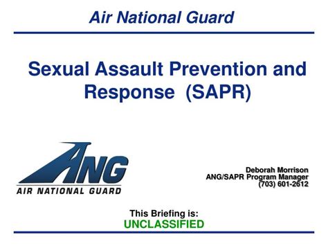 PPT Sexual Assault Prevention And Response SAPR PowerPoint