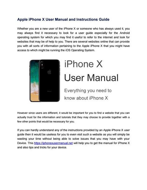 Apple Iphone X User Manual Online By Manualdevice Issuu