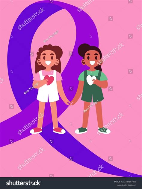 Two Girls Holding Hands Vector Illustration Stock Vector Royalty Free 2247103863 Shutterstock