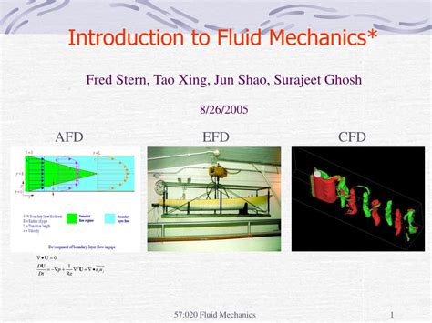 Ppt Introduction To Fluid Mechanics Powerpoint Presentation Id168671