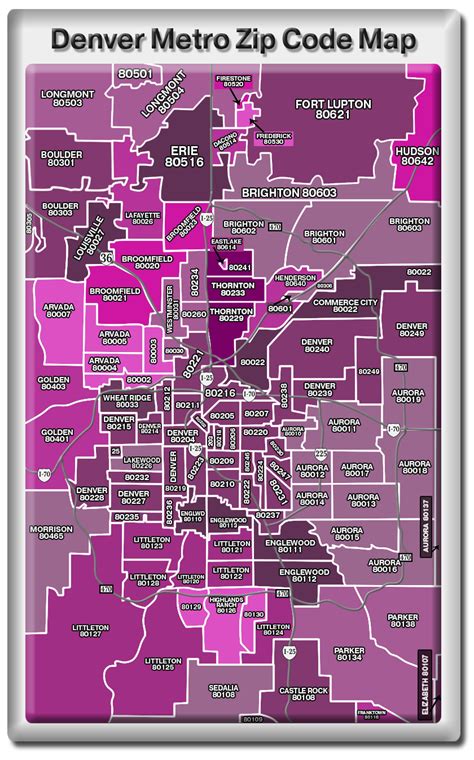 Denver Metro Area Zip Code Map Gracie Georgianna