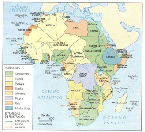 Mapas Del Colonialismo E Imperialismo Europeo Encyclopedia Online
