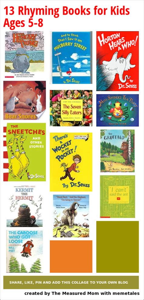 Best Rhyming Books For Kids Ages 5 8 The Measured Mom Rhyming Books