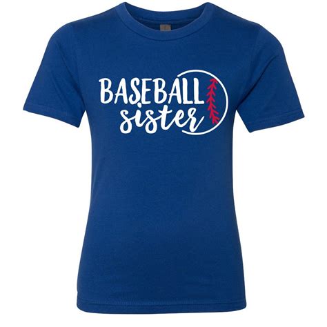 Youth Baseball Sister T Shirt Baseball Sister Shirt Baseball Sister