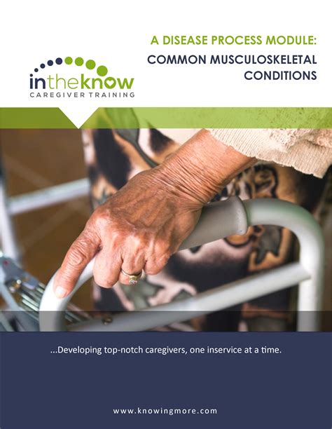 Common Musculoskeletal Conditions In The Know Caregiver Training