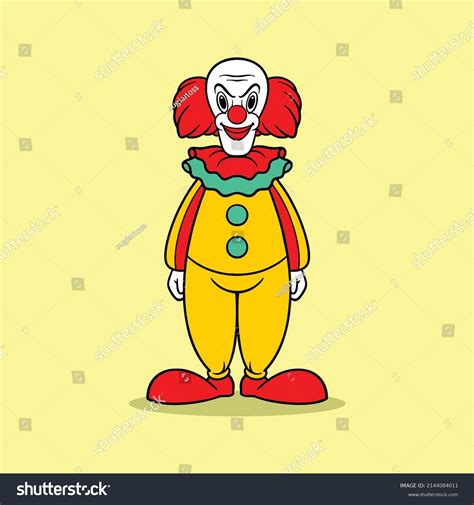 Creepy Clown Cartoon Commercial Use Stock Vector Royalty Free