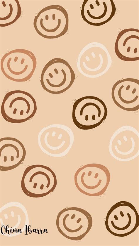 Happy Face In Iphone Wallpaper Pattern Aesthetic Iphone Wallpaper Wallpaper Ip