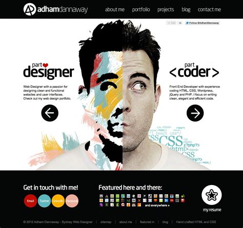 Web Designer Portfolio So Creative Love This Idea All Things
