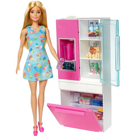 Barbie Estate Doll And Furniture Set Refrigerator W Ith W Orking W Ater