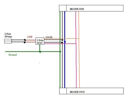 I can't give a general solution to this problem as we need to look at the wiring diagram. New to baseboard heaters