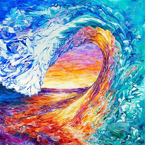 Wave Of Creativity Painting By Susan Card