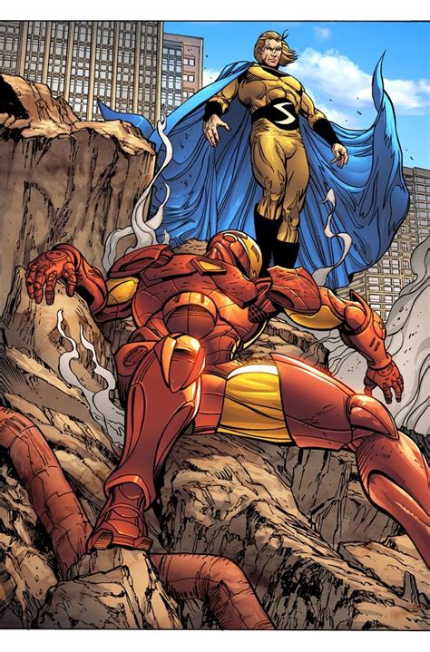 Iron Man Vs Sentry By Marte Gracia Marvel Comics Art Marvel Comic Books Marvel Vs Comic