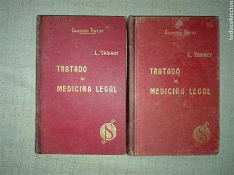 Tratado De Medicina Legal Col Testut L Thoi Comprar Libros