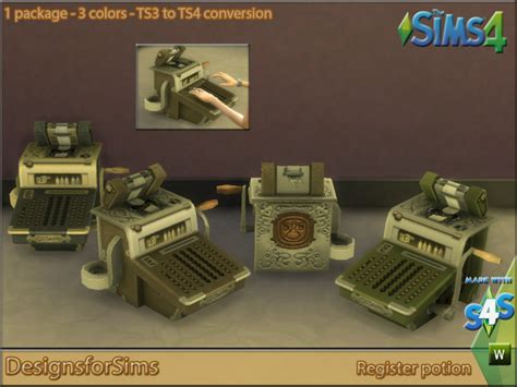 My Sims 4 Blog Ts3 Cash Registers Conversions By Kyta1702