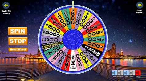 Wheel Of Fortune Game Template