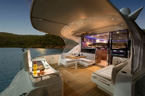 riviera sport yacht aft deck yacht interior design sport yacht luxury yacht interior