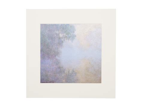 Claude Monet Branch Of The Seine Near Giverny Mist Matted Print The