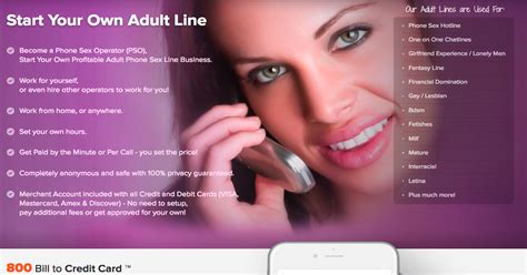 start your own adult line business independent phone sex line operator chat line