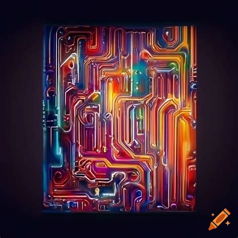 Abstract Artwork Of Printed Circuit Boards