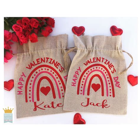 Valentine Treat Sacks Love Sack Personalized Valentines Etsy