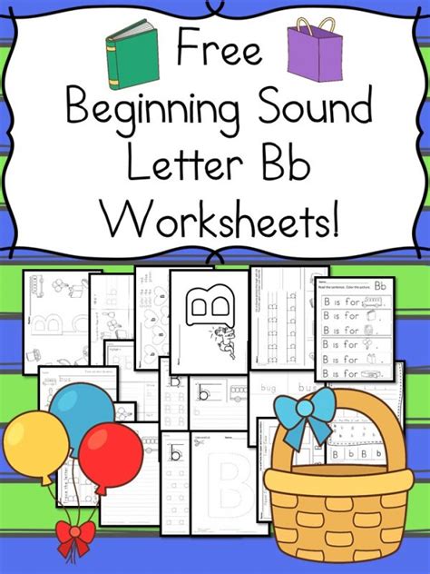 Free Beginning Sound Letter Bb Worksheet