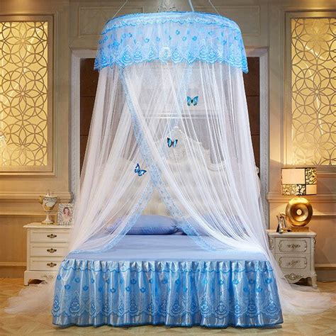 Princess Hanging Round Lace Canopy Bed Netting Comfy Student Dome