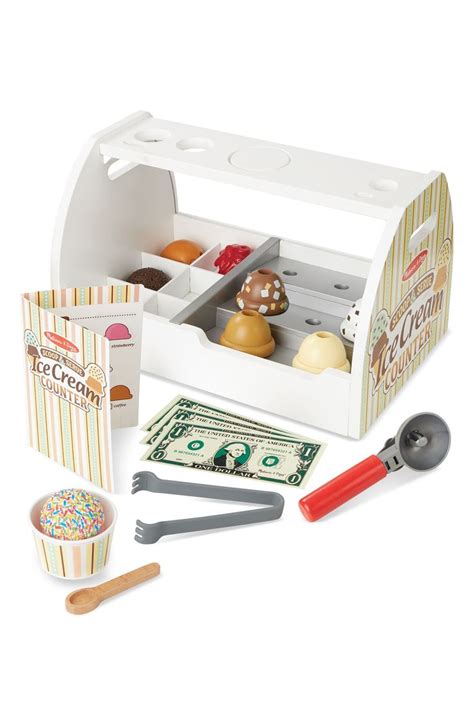 Melissa And Doug Ice Cream Counter Play Set Construction For Kids